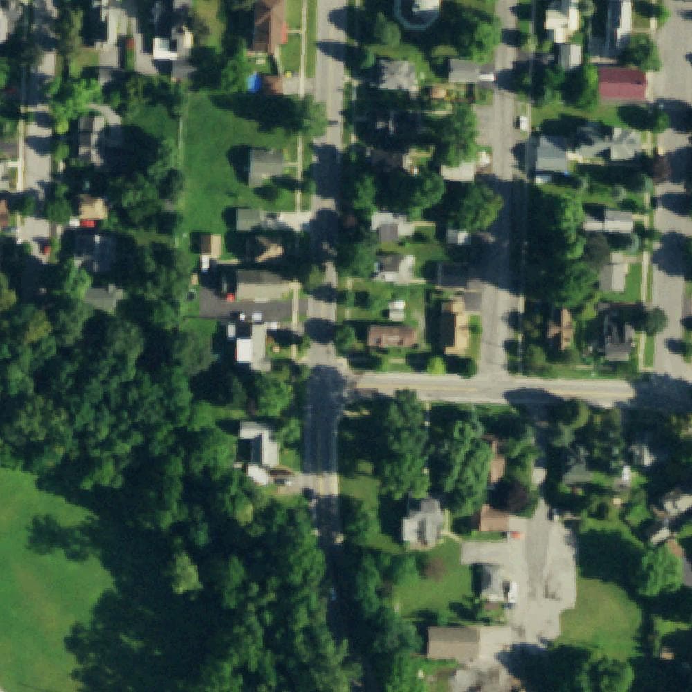 Aerial view of Akron Falls Park