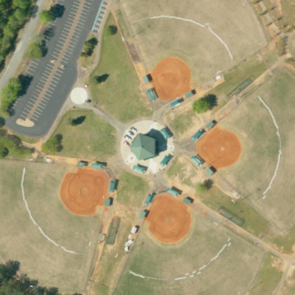 Aerial view of Anderson Sports and Entertainment Center