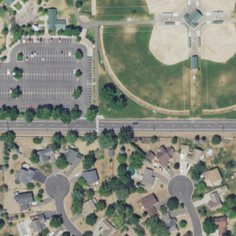 Aerial view of Andrews Park