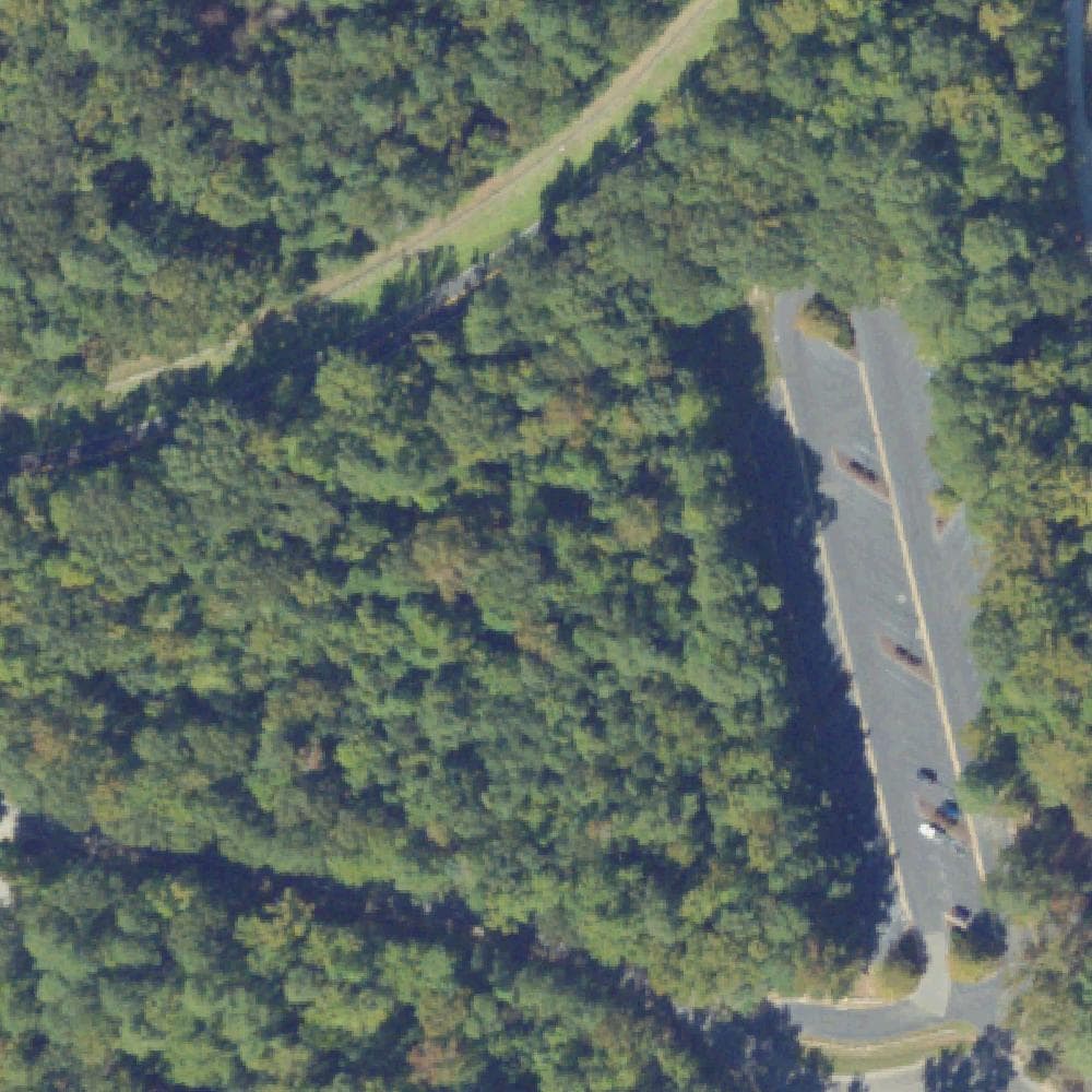 Aerial view of Back Creek Park