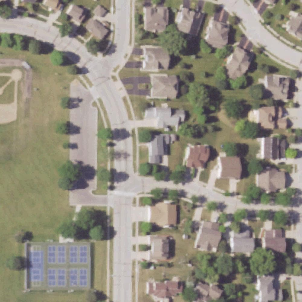 Aerial view of Banting Park