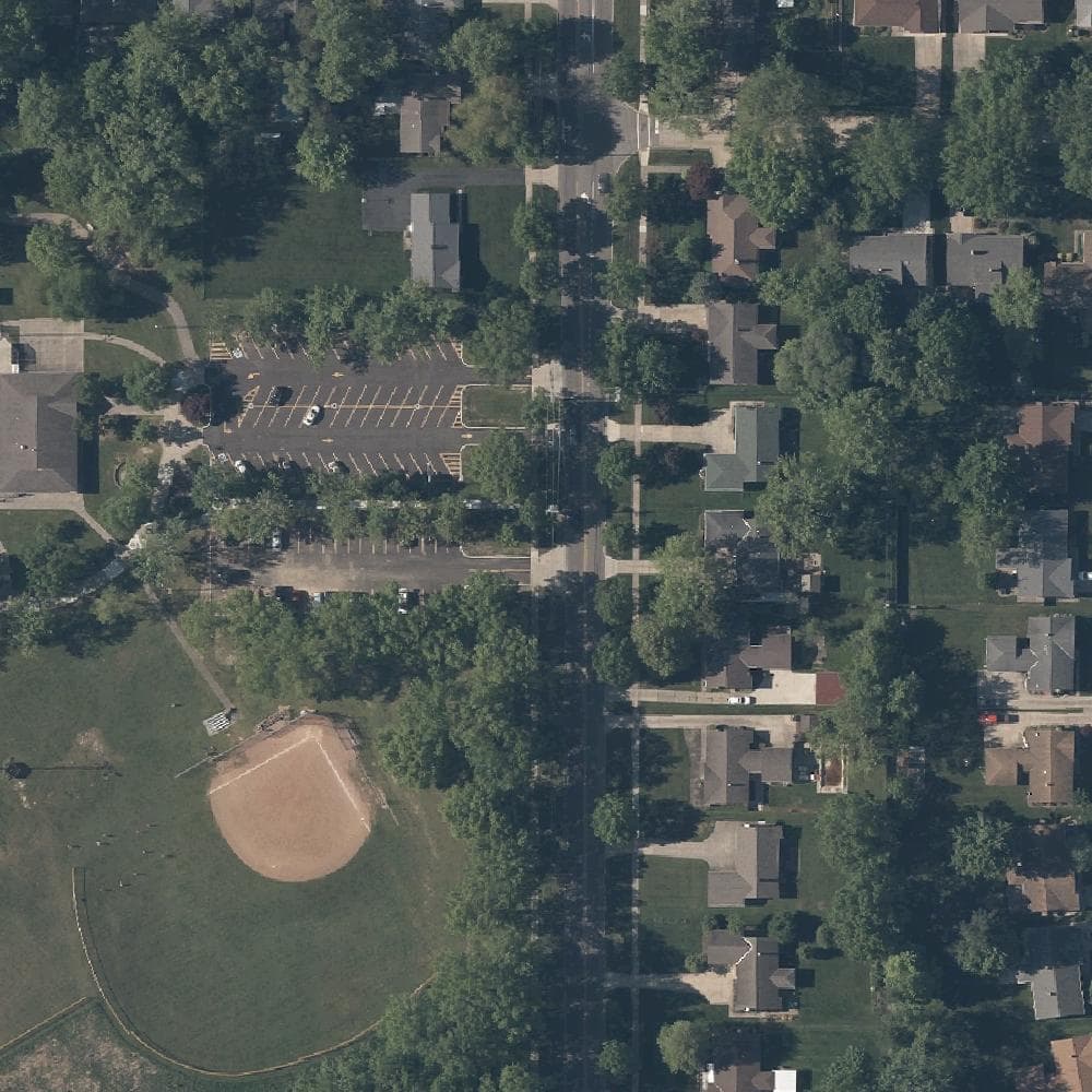 Aerial view of Brainard Park