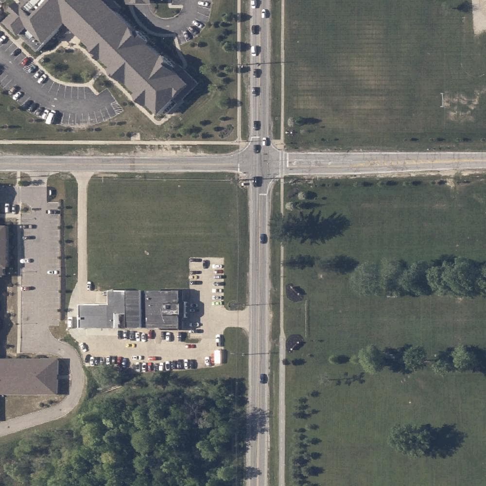 Aerial view of Broadview Heights Recreation Center