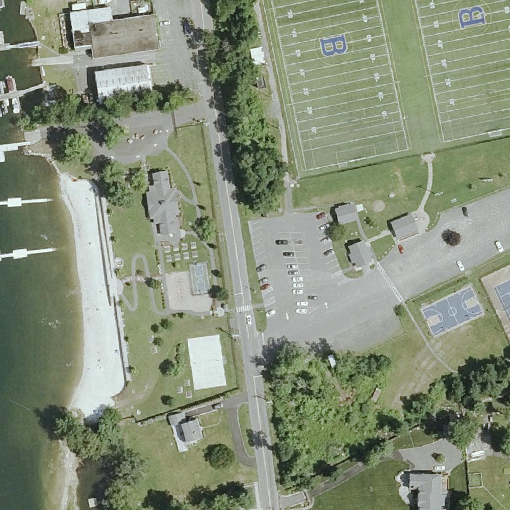 Aerial view of Cadigan Park
