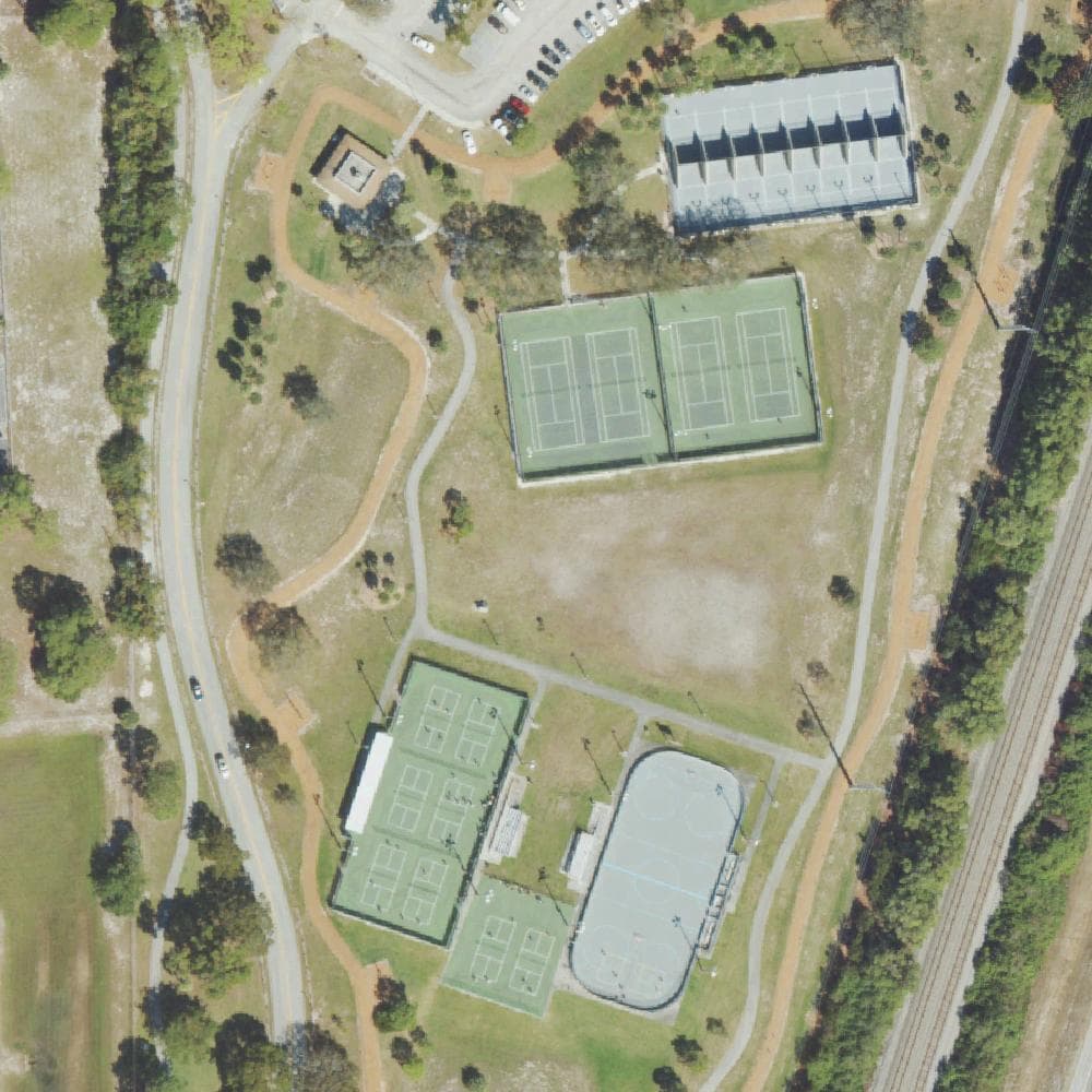 Aerial view of Caloosa Park