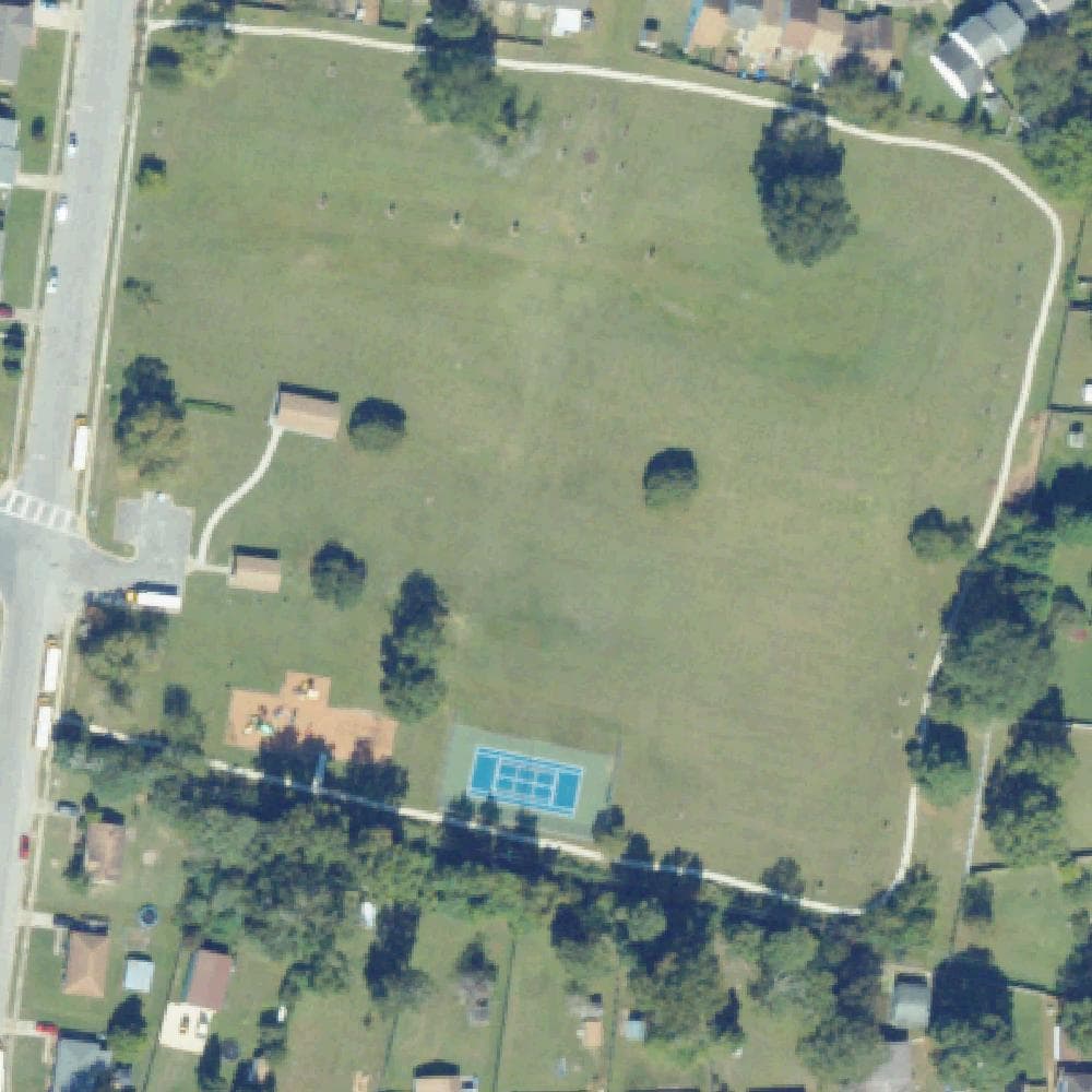 Aerial view of Camelot Park