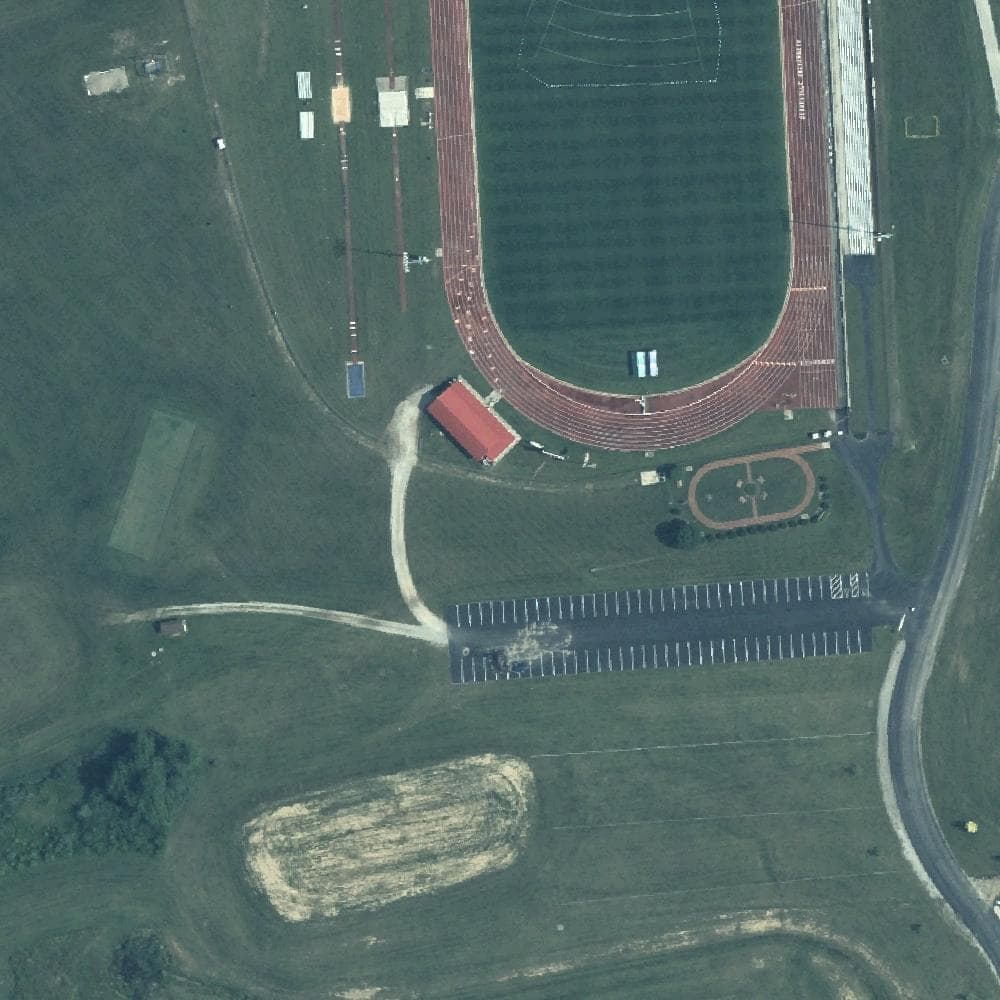 Aerial view of Cedarville University