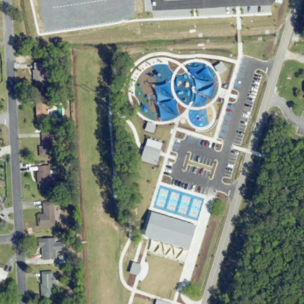 Aerial view of Central Creek Park