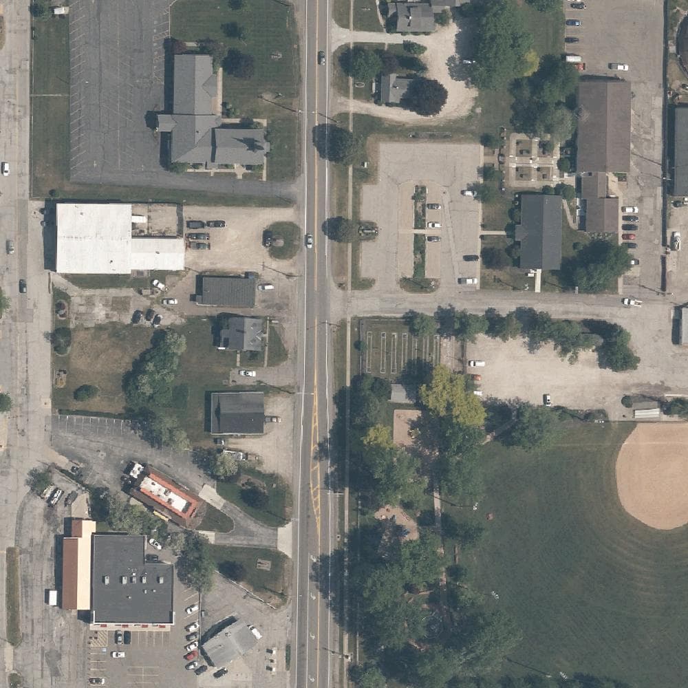 Aerial view of Chester Township Commons Park