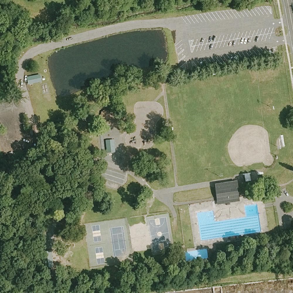 Aerial view of Churchill Park