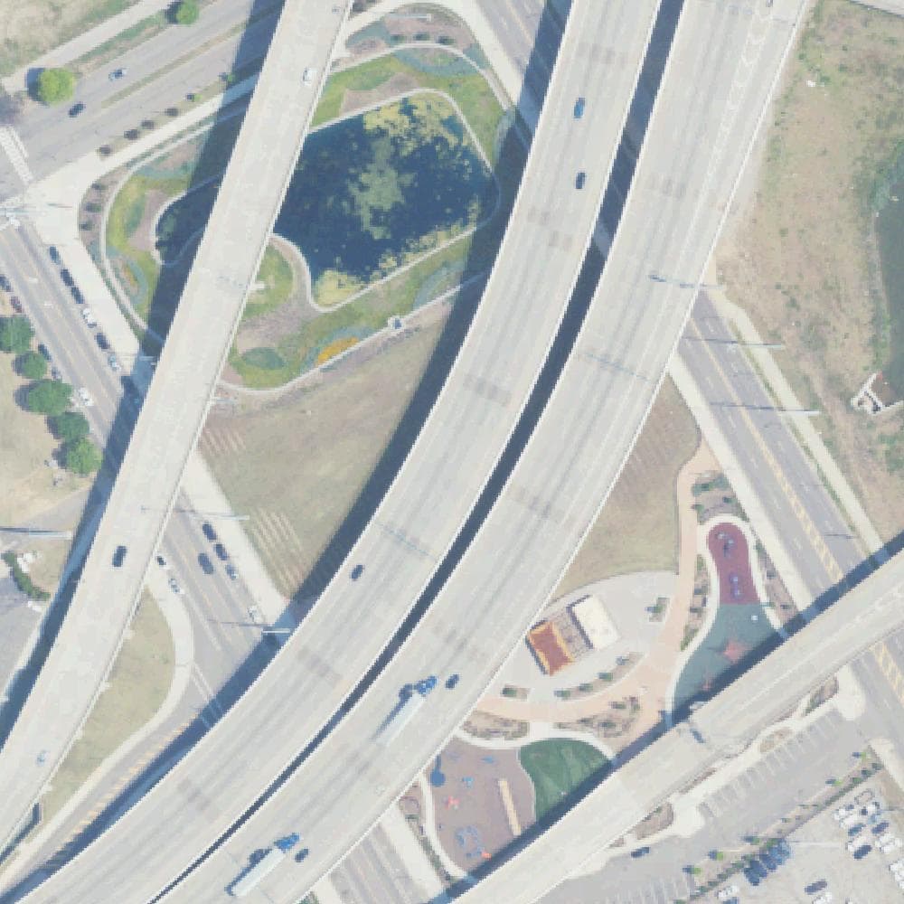 Aerial view of City Walk BHAM Pickleball Courts