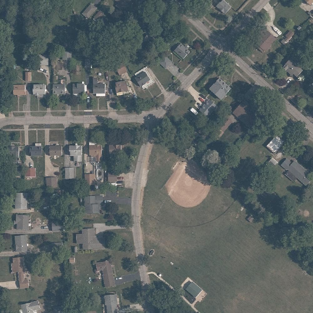 Aerial view of Clyde C. Hadden Park