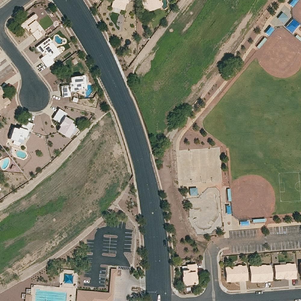 Aerial view of Continental Ranch Community Park
