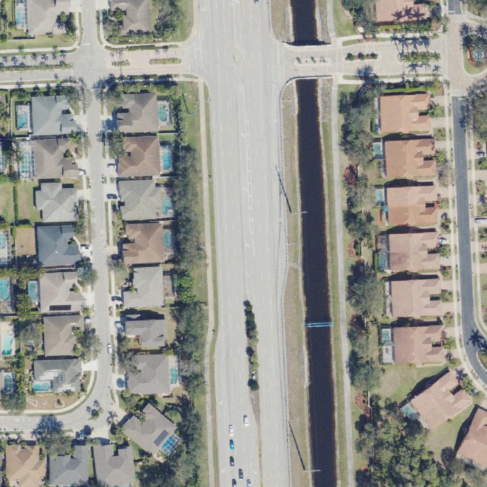 Aerial view of Crystal Lake RV Resort