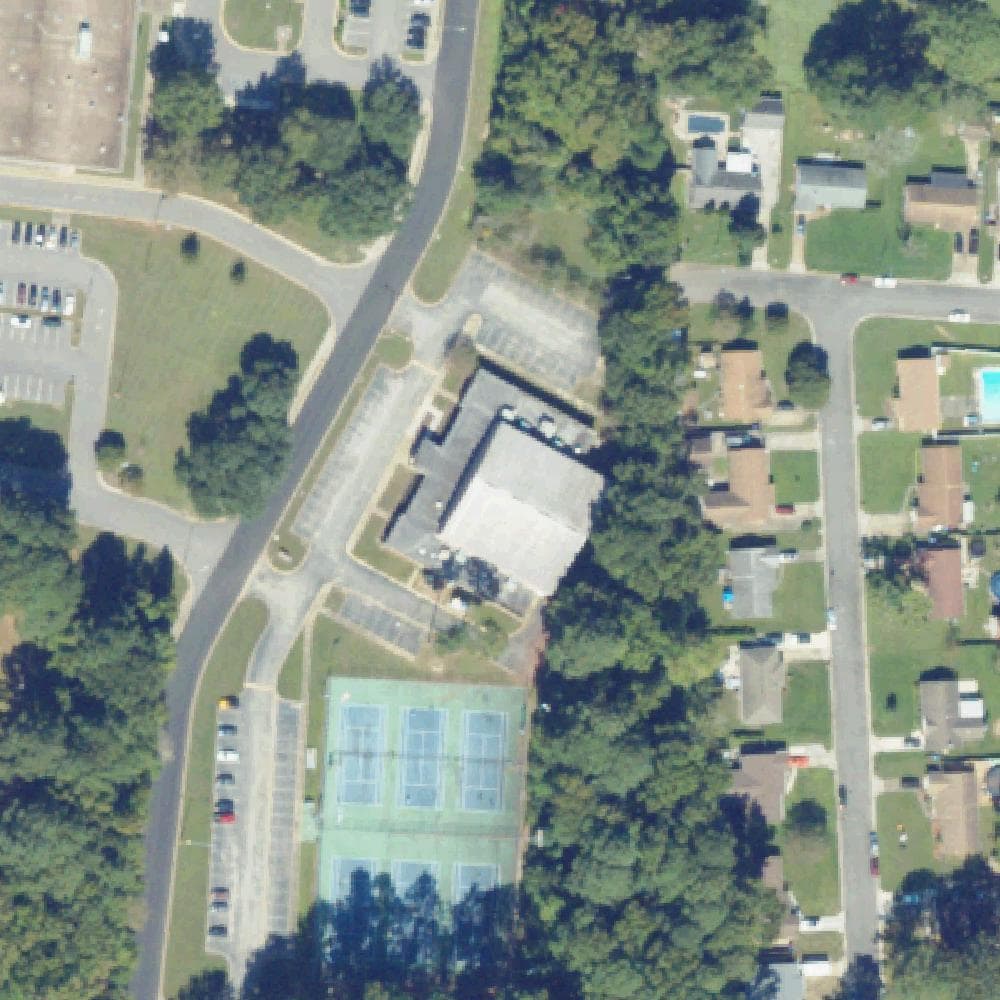 Aerial view of Deep Creek Community Center