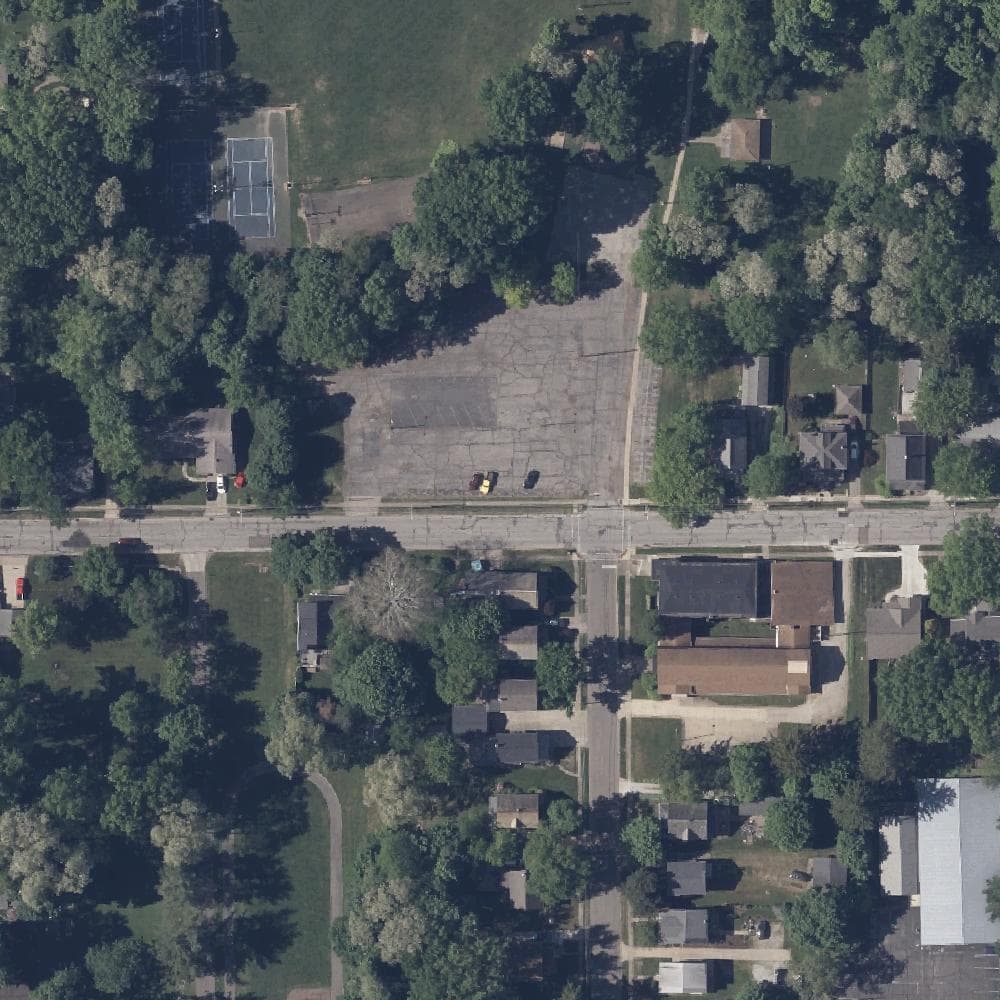 Aerial view of Durling Park