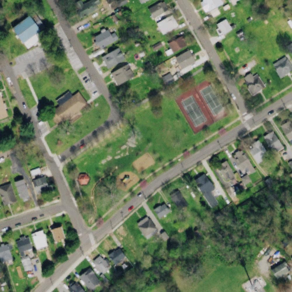 Aerial view of Edgewood Park