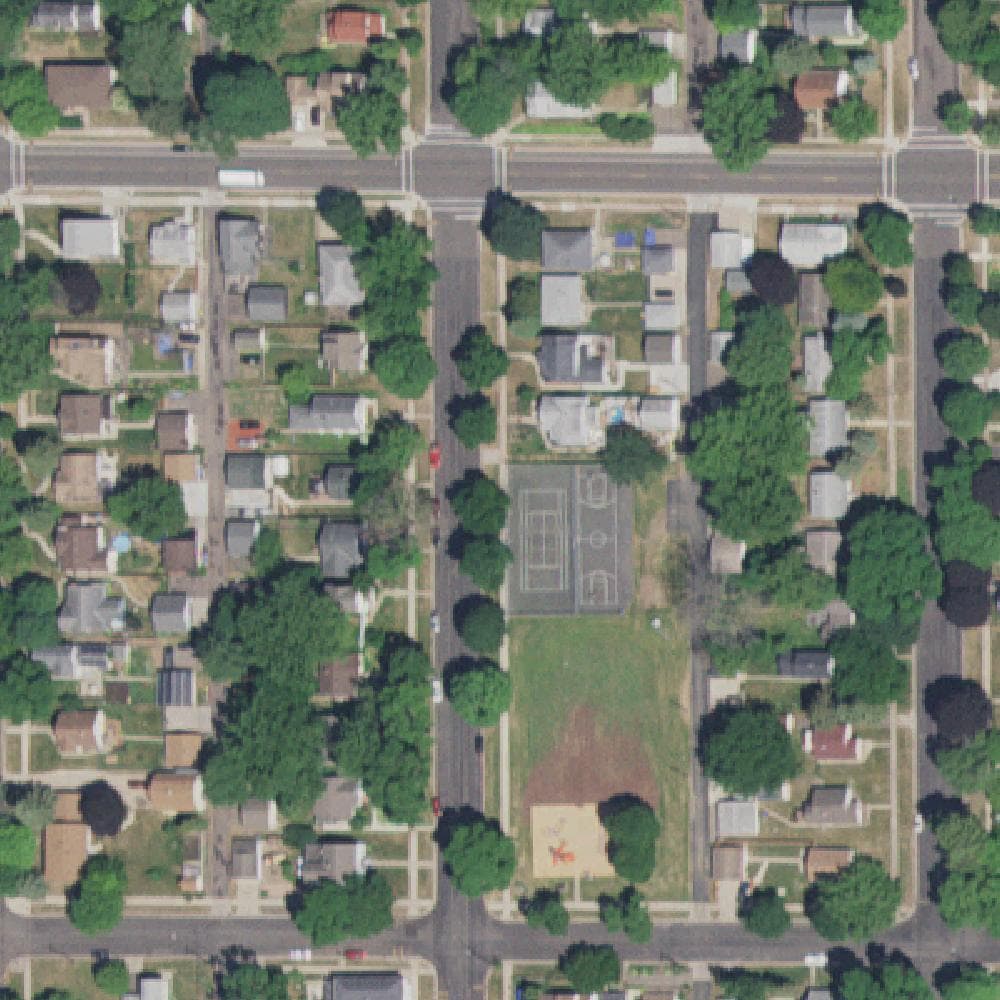 Aerial view of Emerson Park