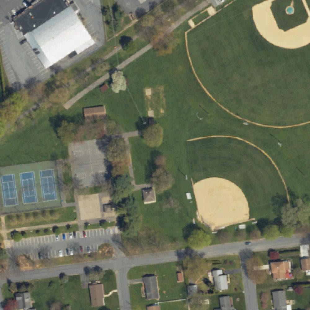 Aerial view of Fairview Park