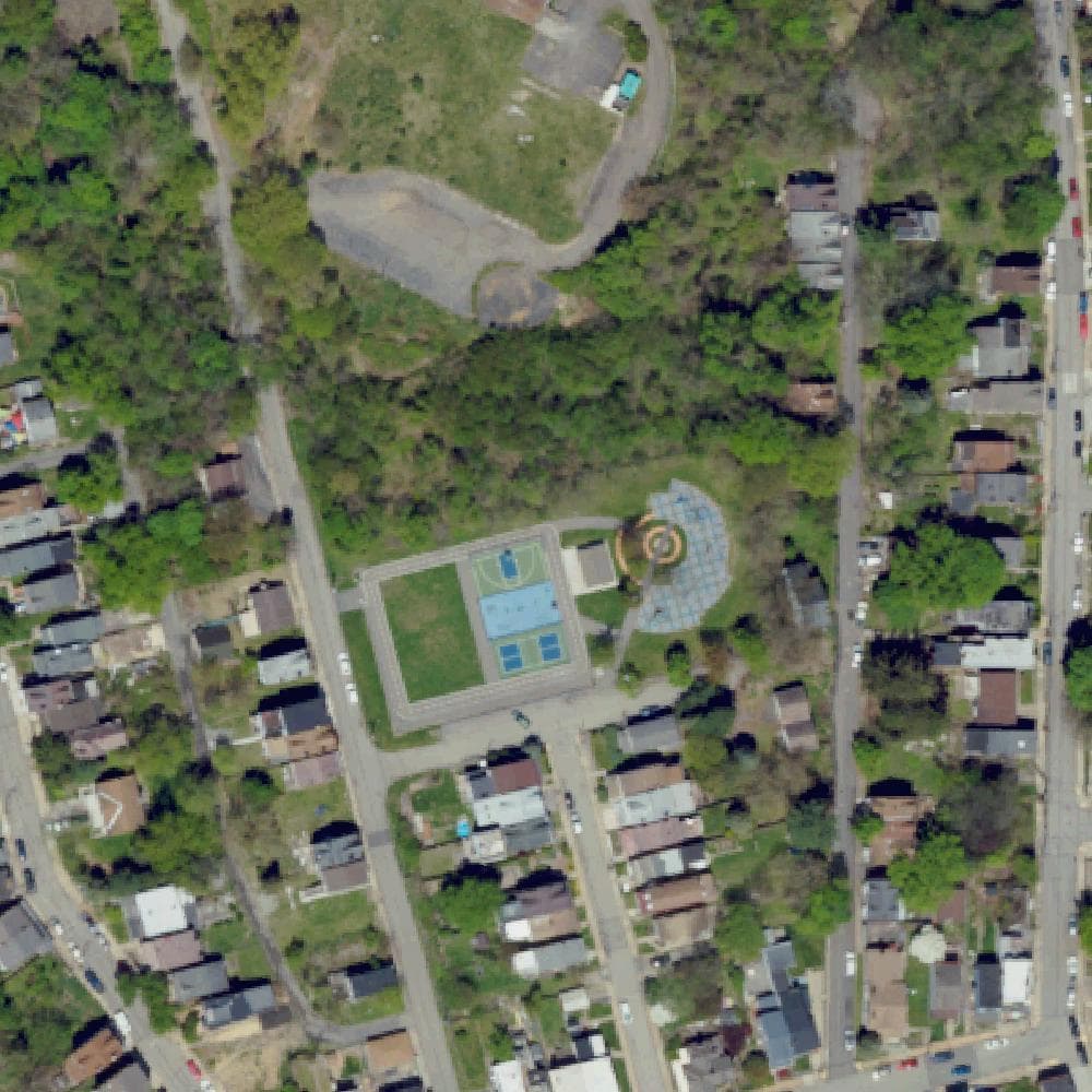 Aerial view of Fineview Park