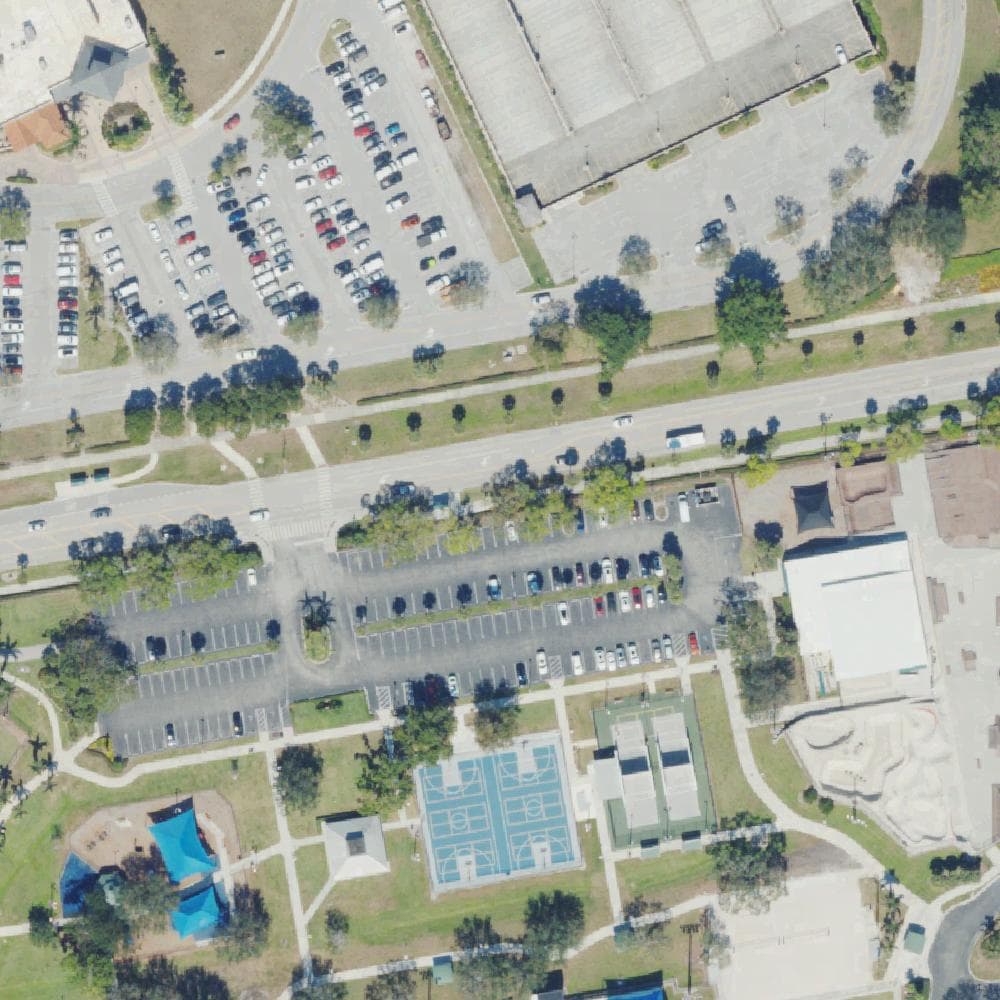 Aerial view of Fleischmann Park