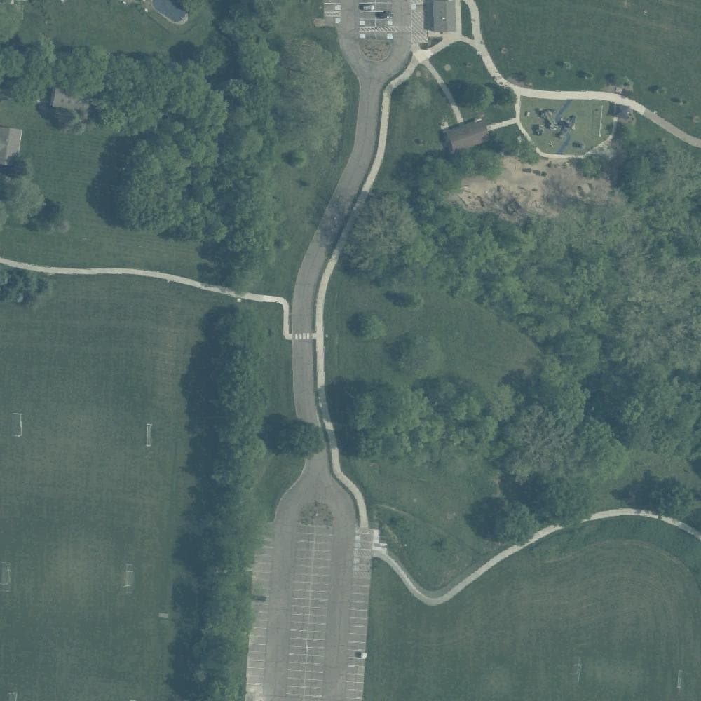 Aerial view of Forest Field Park