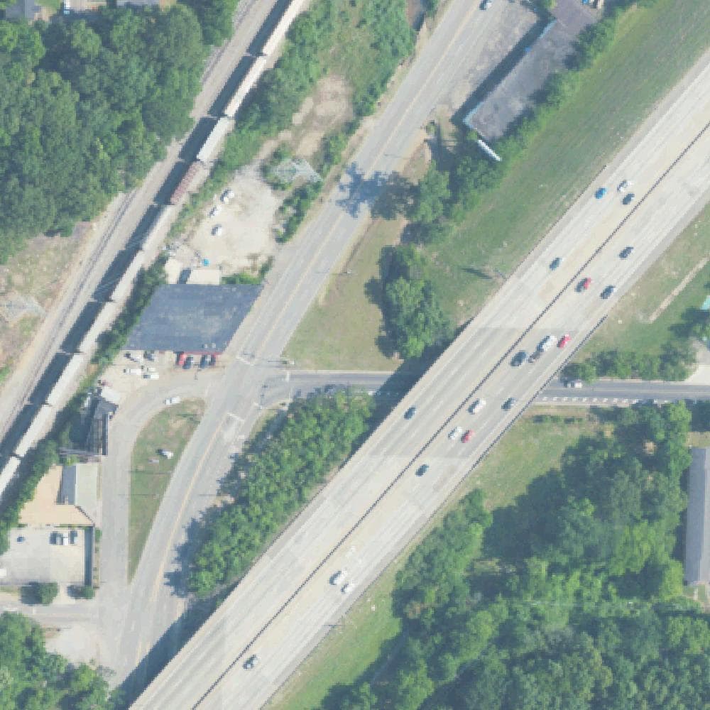 Aerial view of George Ward Park