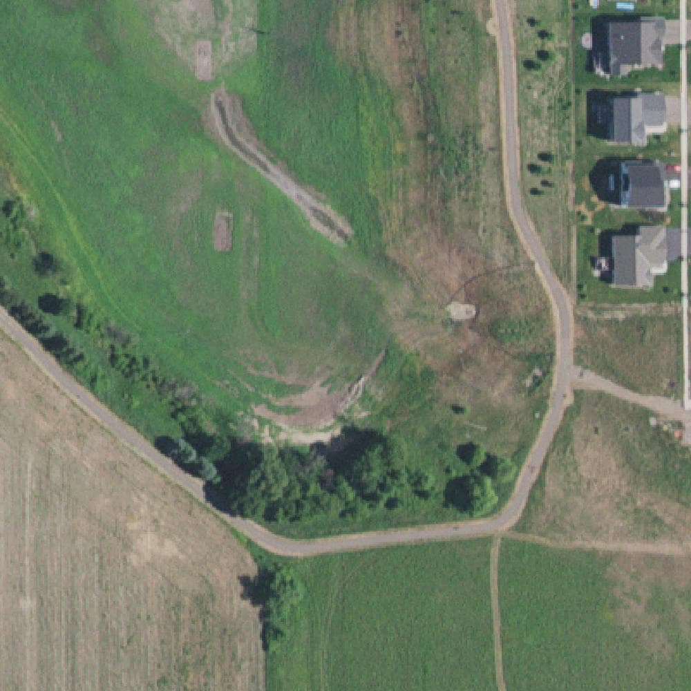Aerial view of Glacial Valley Park