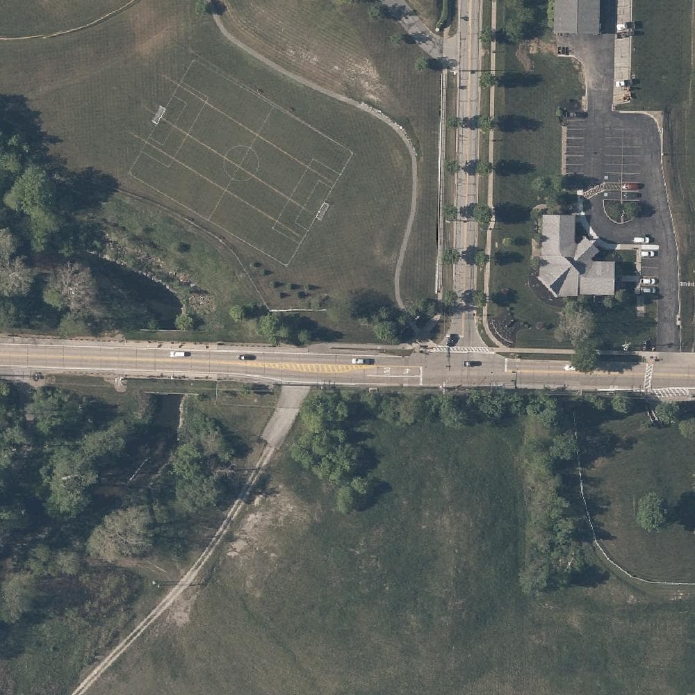 Aerial view of Glenwillow Village Courts