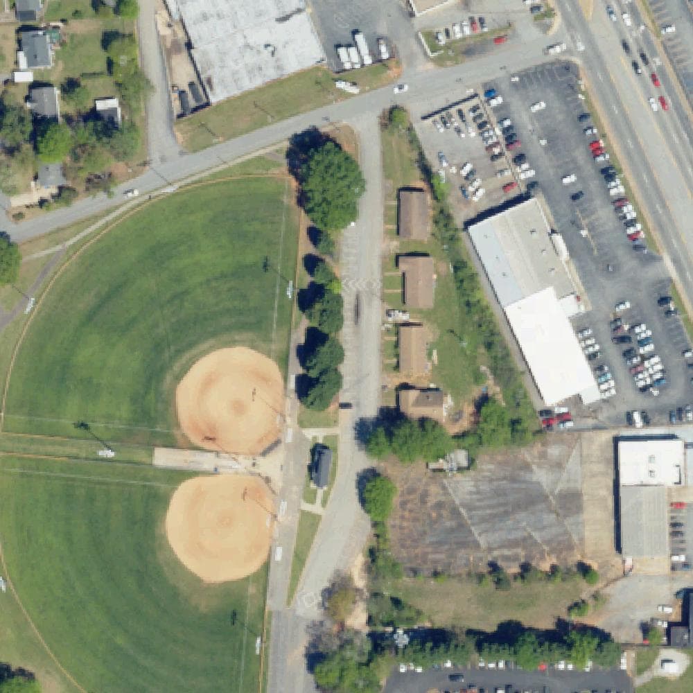 Aerial view of Gower Park