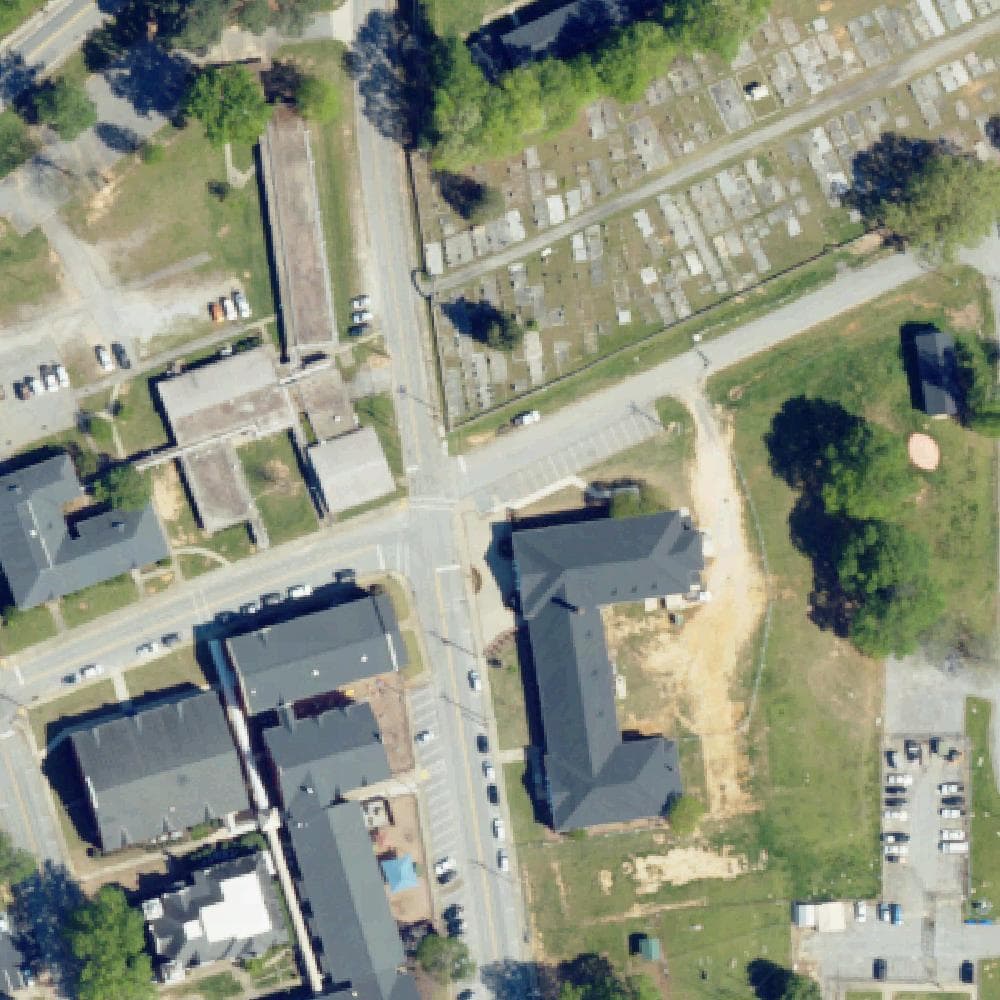 Aerial view of Gracely Park