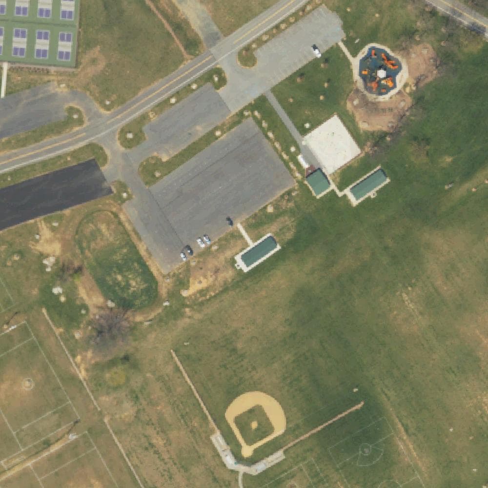 Aerial view of Grange Park