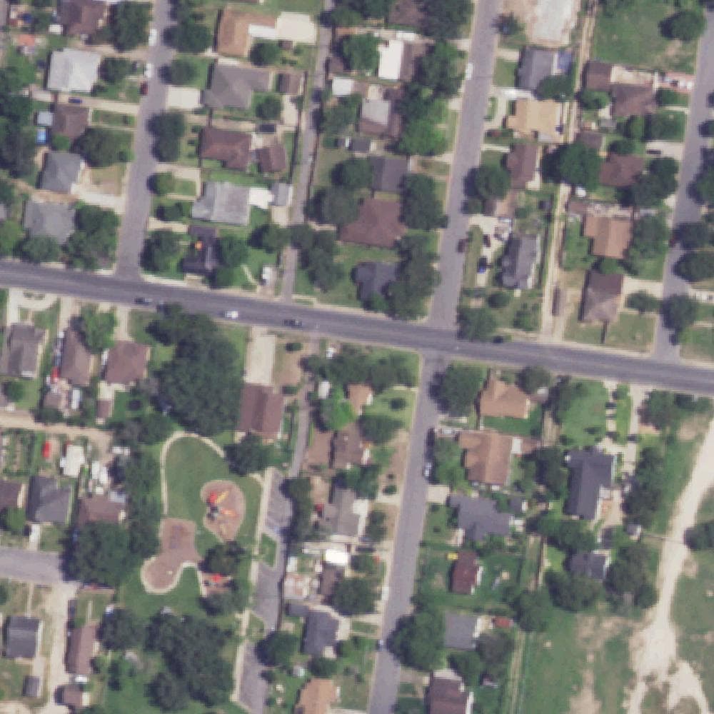Aerial view of Hackberry Park