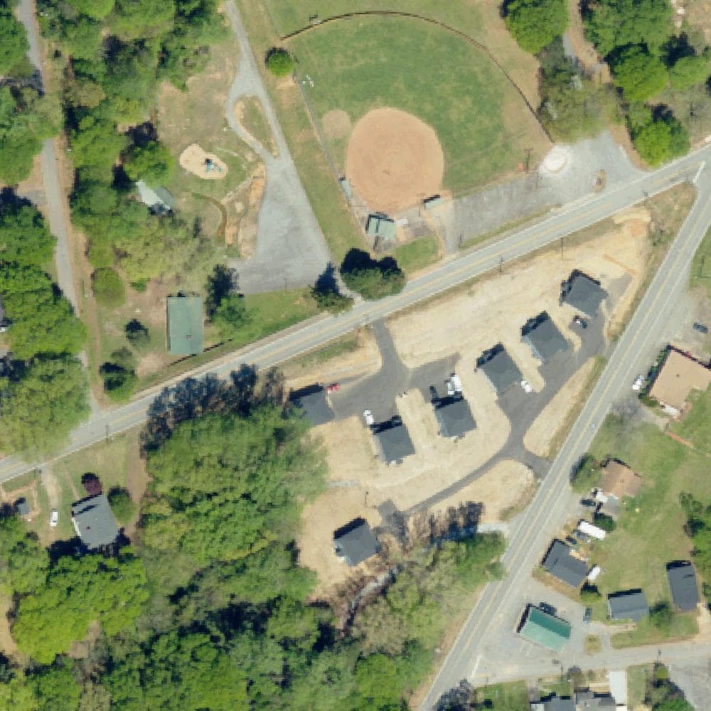 Aerial view of Hagood Park