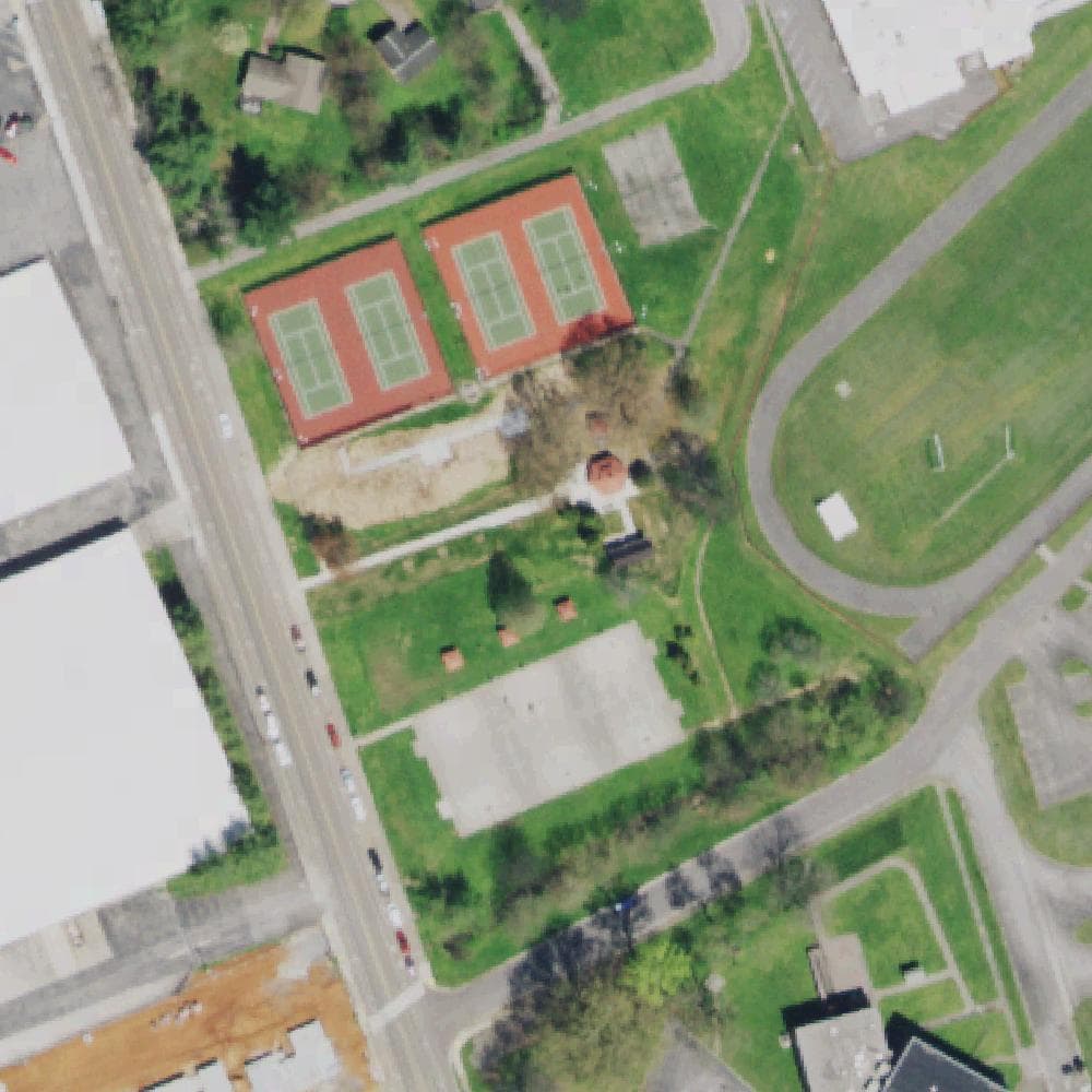 Aerial view of Harriet Tubman Park