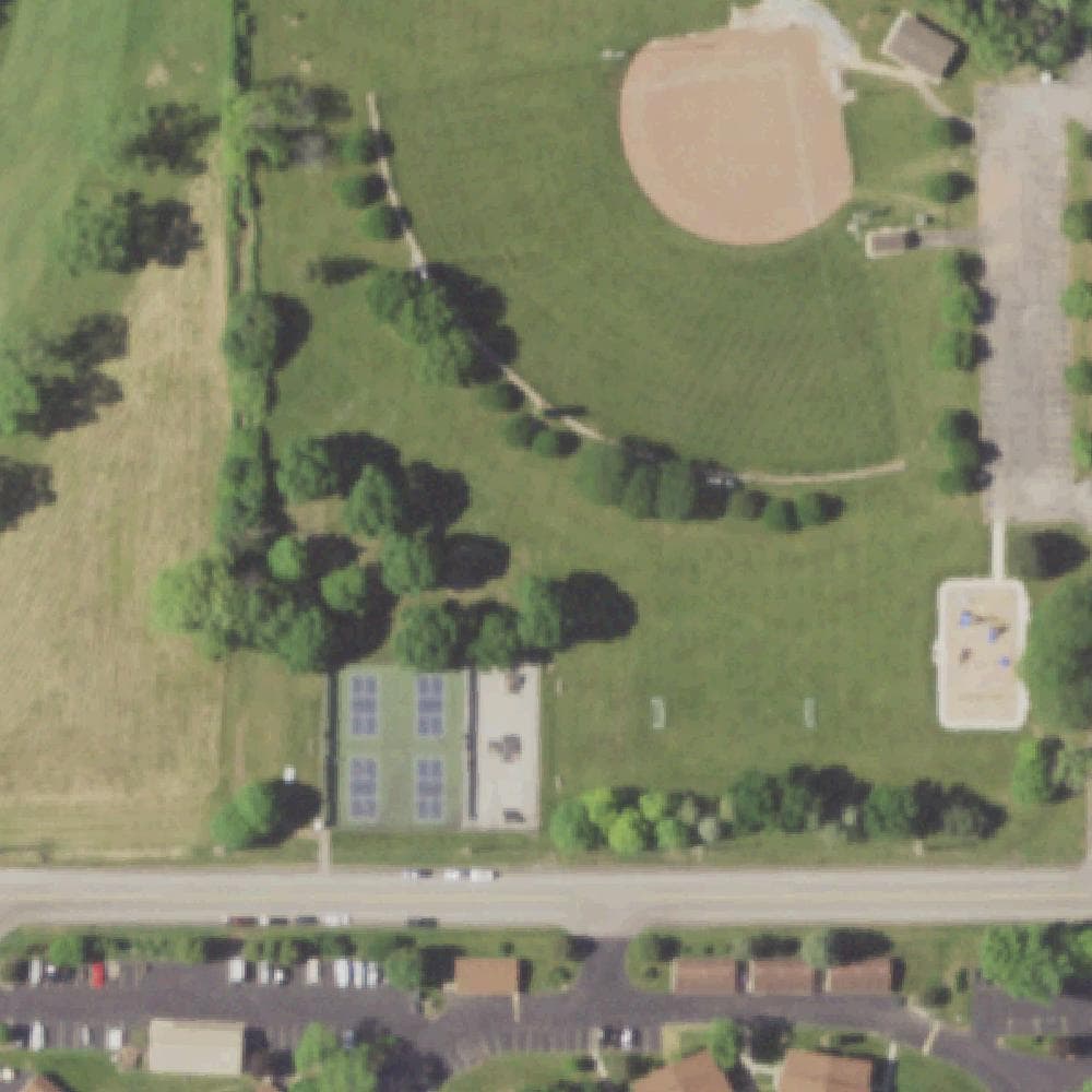 Aerial view of Haupt Strasse Park