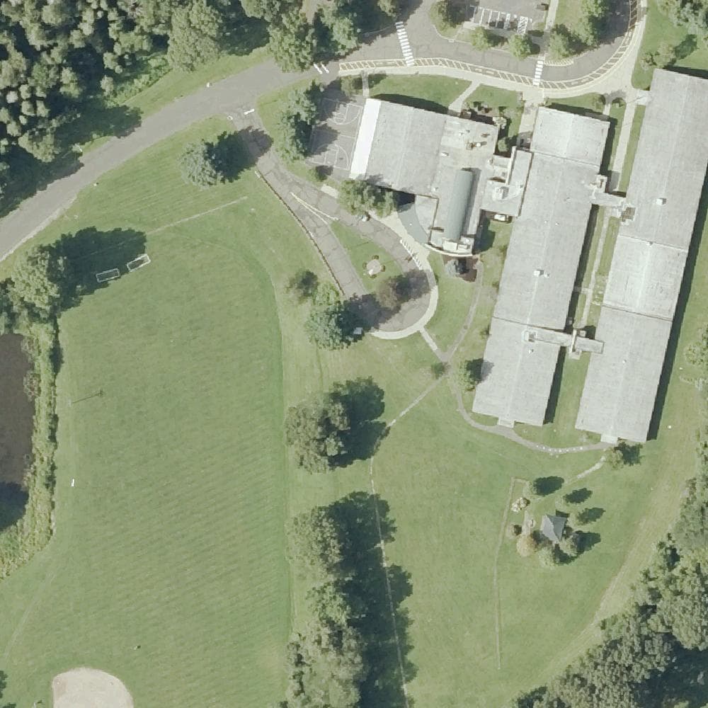 Aerial view of Helen Keller Park