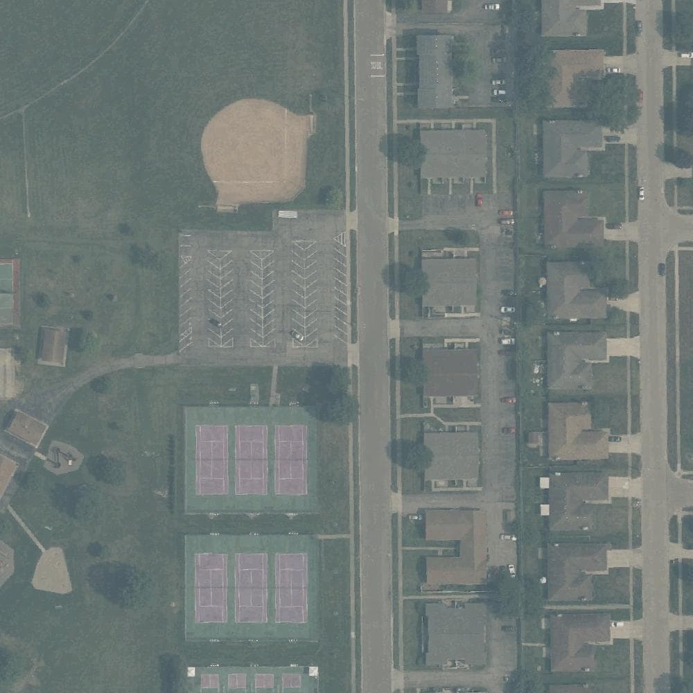 Aerial view of Helke Park