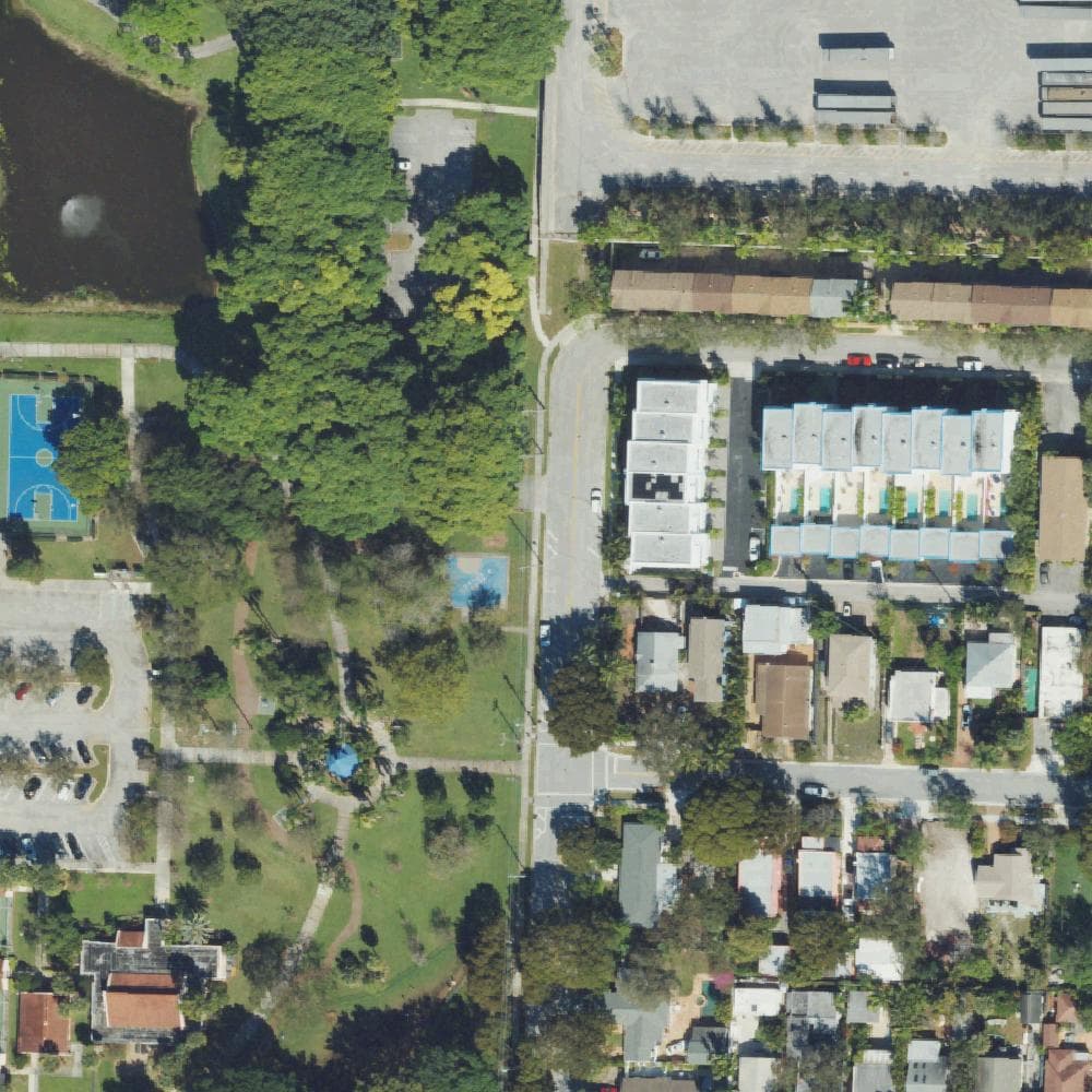 Aerial view of Howard Park Tennis & Pickleball Center