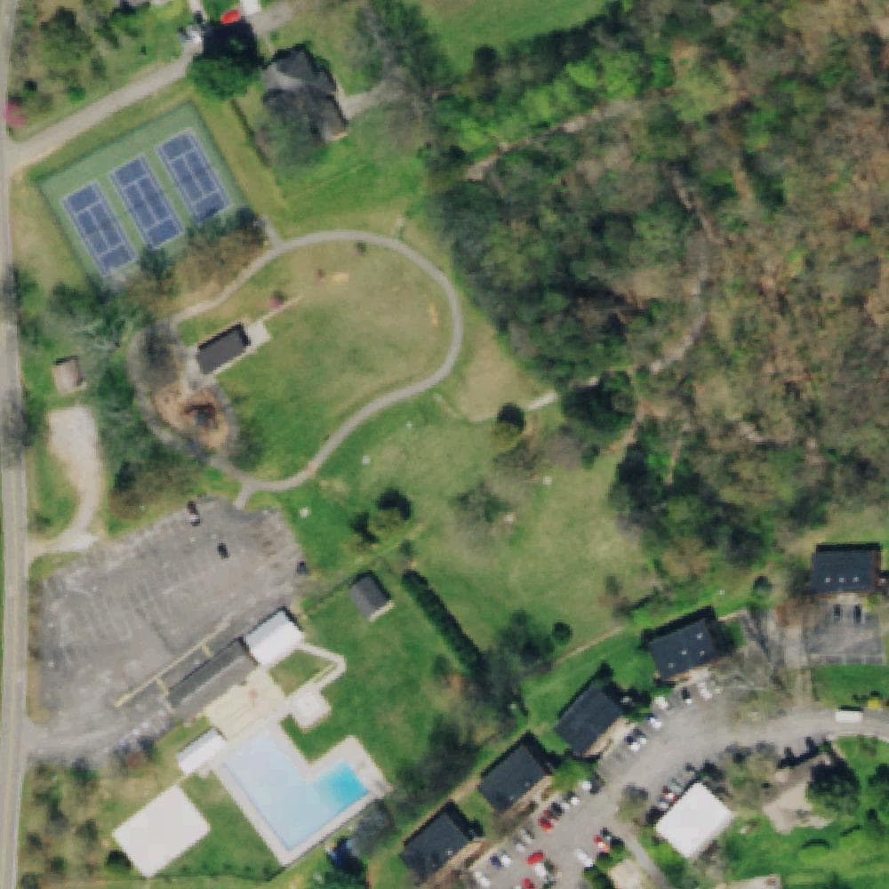 Aerial view of Inskip Park