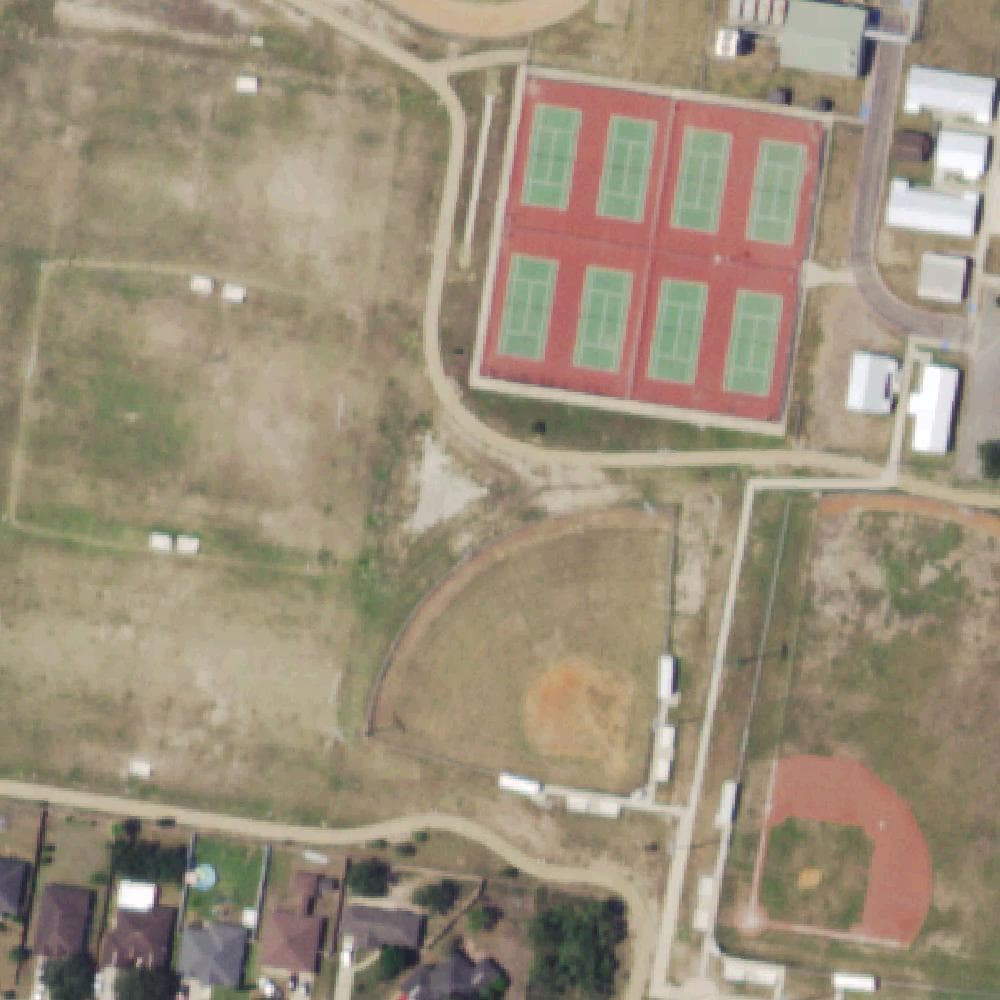 Aerial view of Janet Vackar Park