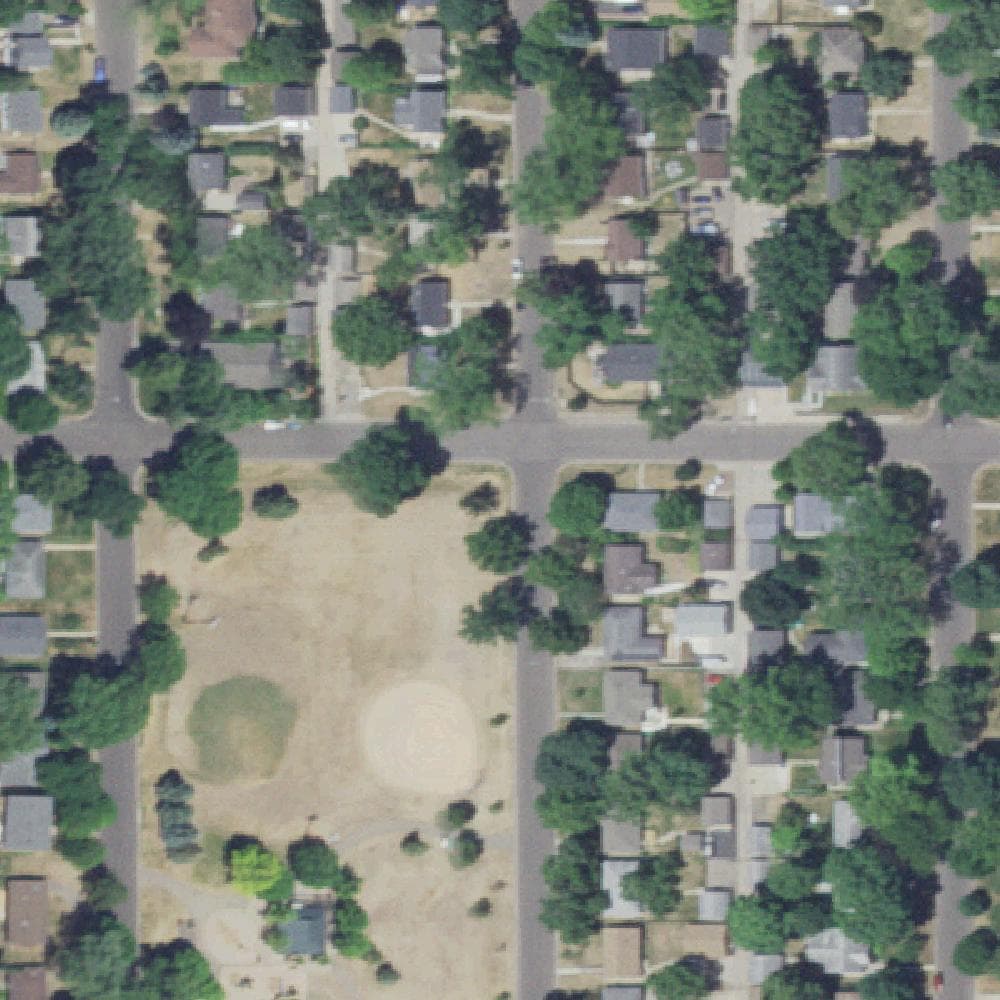 Aerial view of Jefferson Park