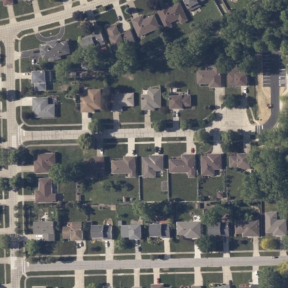 Aerial view of John Glenn Park
