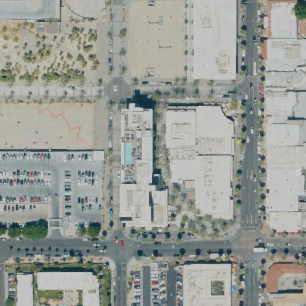 Aerial view of Kimpton Rowan Palm Springs