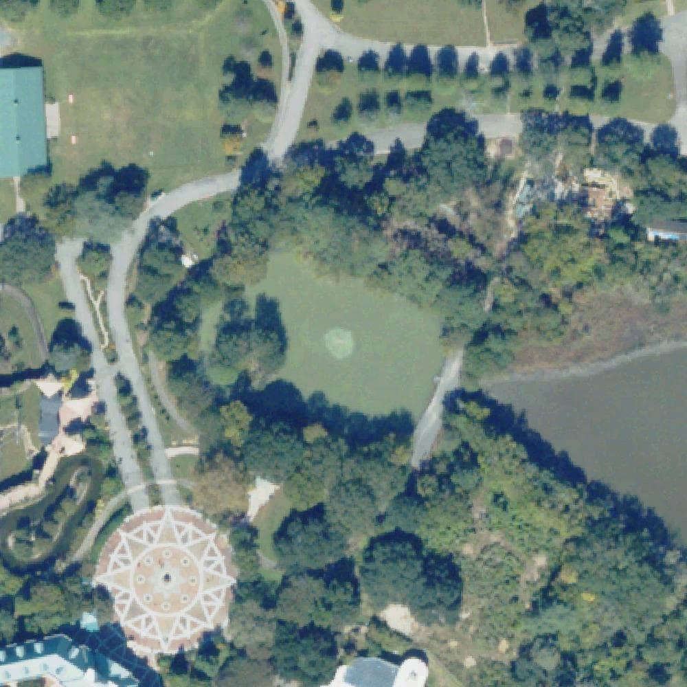 Aerial view of Lafayette Park