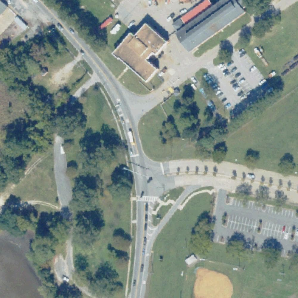 Aerial view of Lake Taylor High School