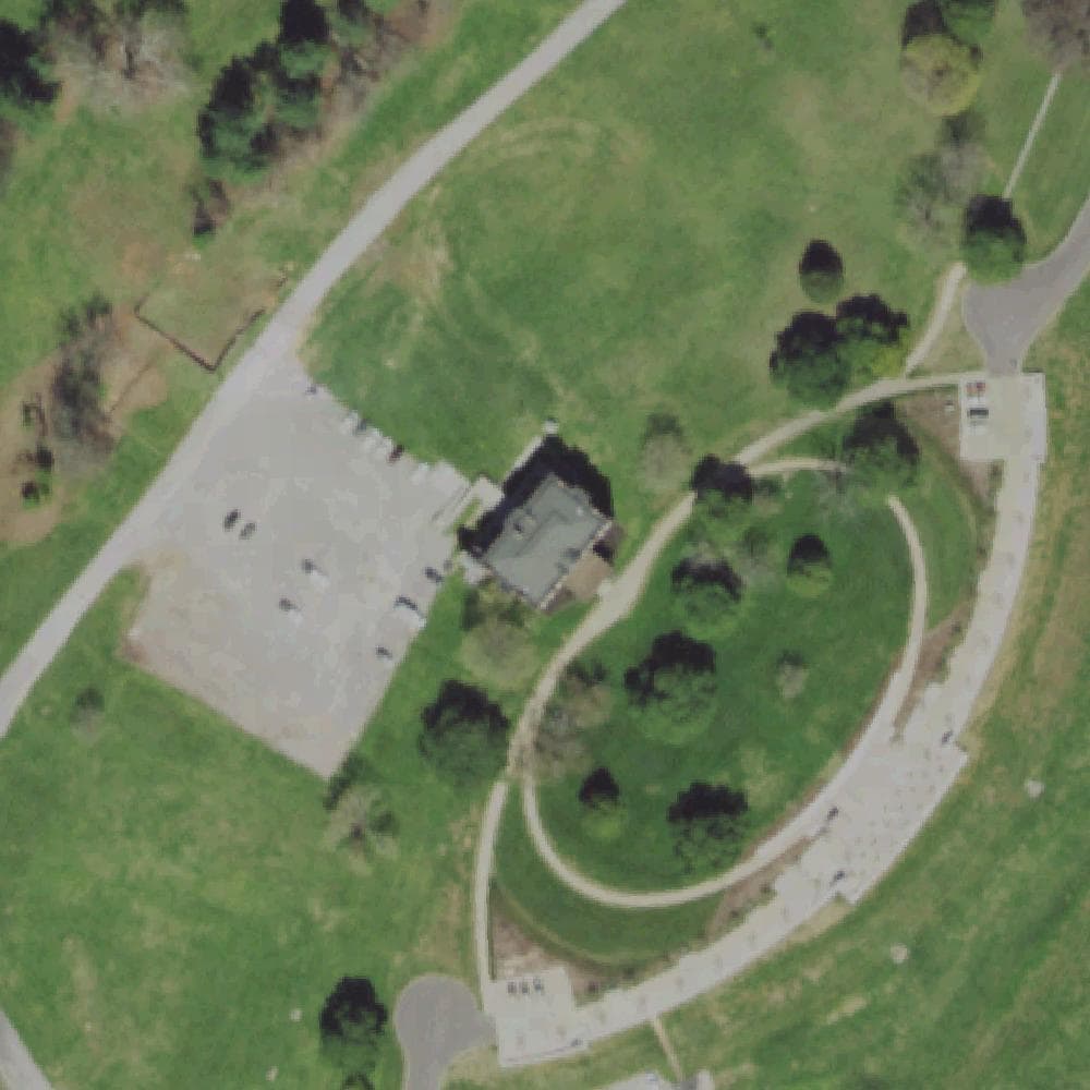 Aerial view of Lakeshore Park