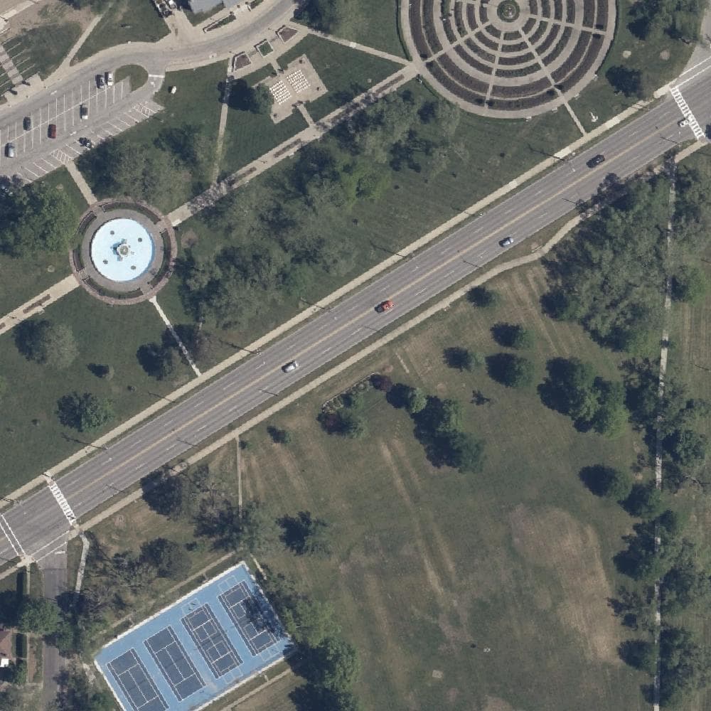 Aerial view of Lakeview Park South