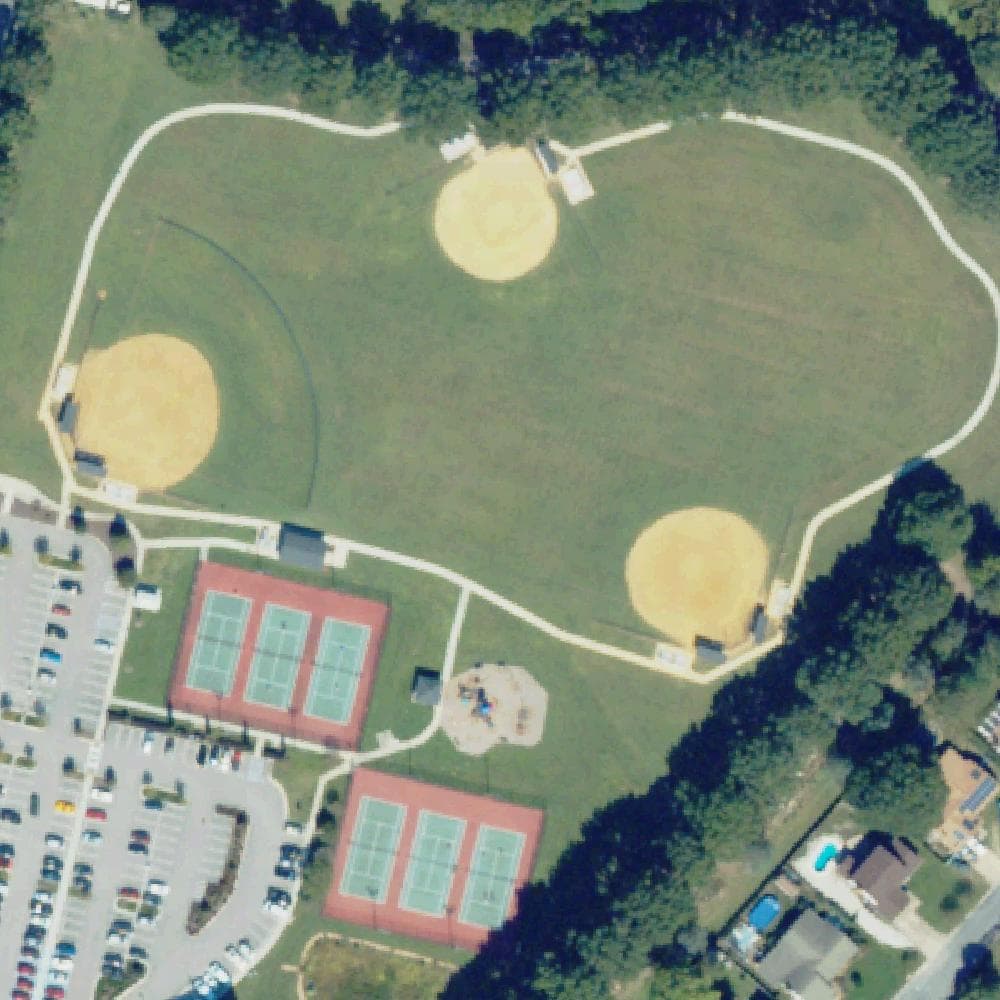 Aerial view of Lark Downs Park