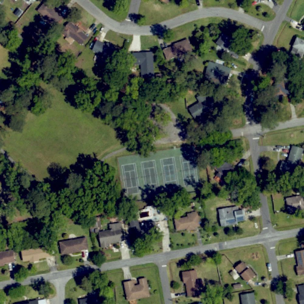 Aerial view of Lenevar Park